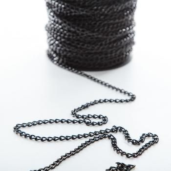 Цепь декоративная 6 мм металл 159-6-черный