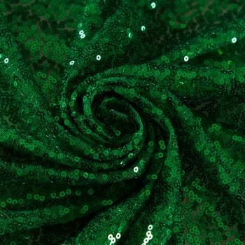 Пайетки на сетке 055-19017 зеленый