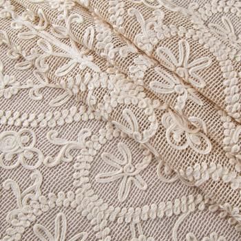 Вышивка на сетке Dolce&Gabbana 050-20052 экрю