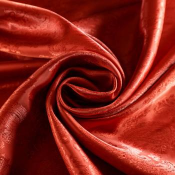 Ткань подкладочная 045-04278 терракотовый жаккардовый