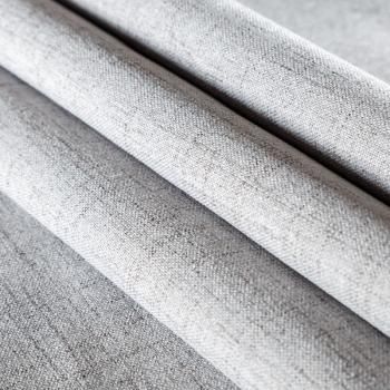 Ткань портьерная блэкаут рогожка h-280 см 10-02-04501 серебристо-серый