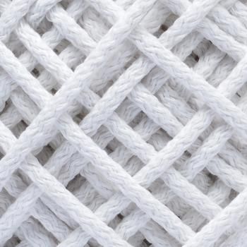 Шнур для макраме 6 мм круглый х/б 60184-3 белый