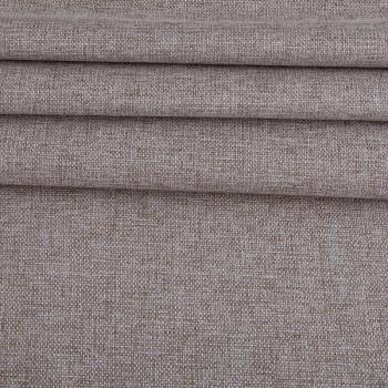 Ткань портьерная 100% блэкаут 10-02-21553 коричневый меланж