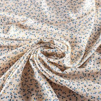 Вискоза 009-1013 сливочный принтованный