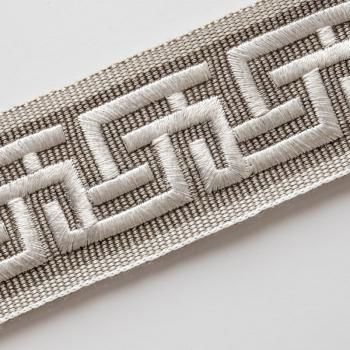 Бордюр жаккардовый 3,5 см 0000-357-104-029 темно-серый