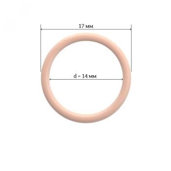 Кольцо для бюстгальтера ARTA.F 14 мм металл 2 шт 2831-168 серебристый пион 