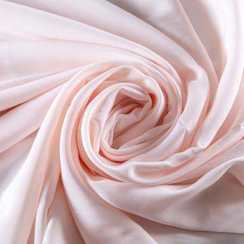 Крепдешин натуральный 028-09529 выбеленный персиковый однотонный