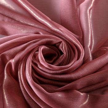 Шифон с напылением 068-09776 розовый антик однотонный