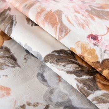 Ткань с водо- и грязеотталкивающей пропиткой 22-02-20741 молочный принтованный