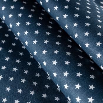 Бязь 007-00672 темно-синий принтованный