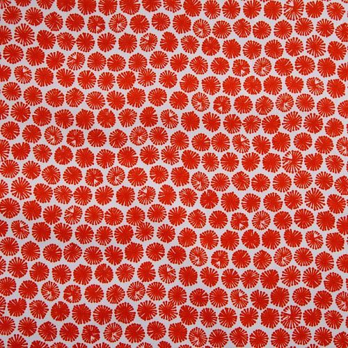 Коттон стрейч 063-12321 молочный принтованный