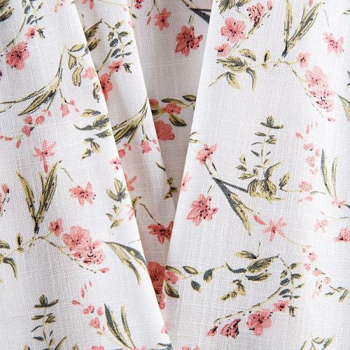 Лен-вискоза 035-12779 белый принтованный