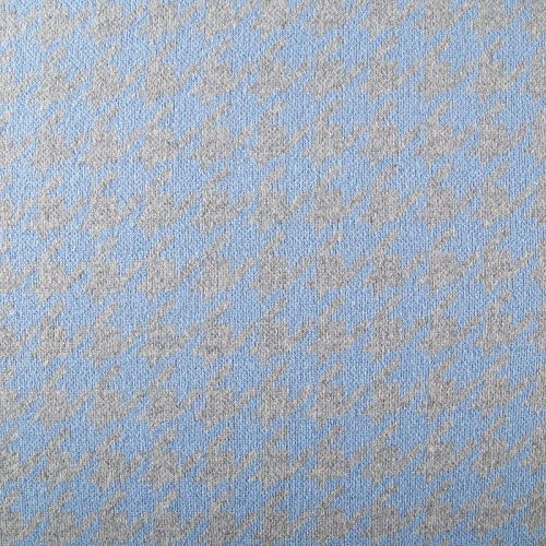 Трикотаж шерстяной вязаный 056-19829 серо-голубой