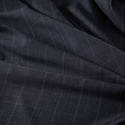 Шерсть костюмная 025-20291 темно-серый клетка