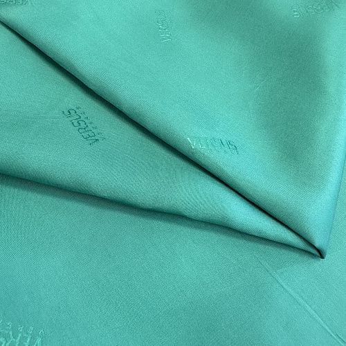 Ткань подкладочная 045-11097 морской зеленый жаккардовый