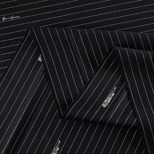 Ткань костюмная Versace 025-19137 черный с люрексом