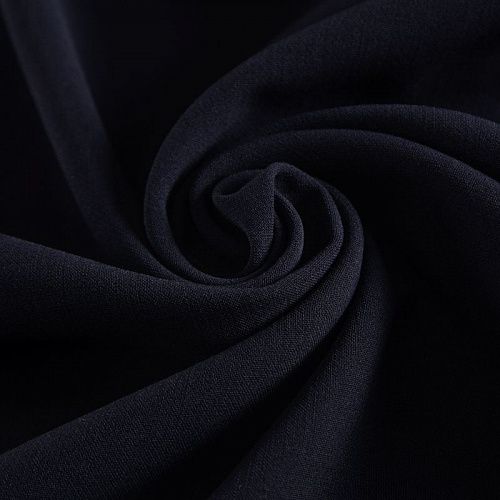 Шерсть костюмная стрейч 025-17278 черный однотонный