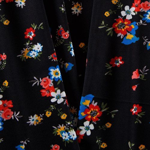 Трикотаж 056-12501 черный принтованный