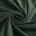 Ткань портьерная бархат H-300 см 09-02-15454 бутылочный зеленый однотонный