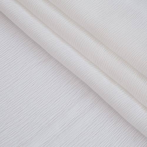 Шифон-жатка шелковый 068-16769 молочный однотонный