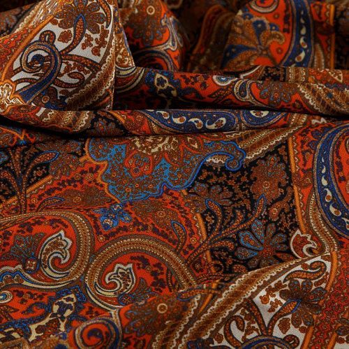 Шерсть плательная Etro 066-19123 корица принтованный