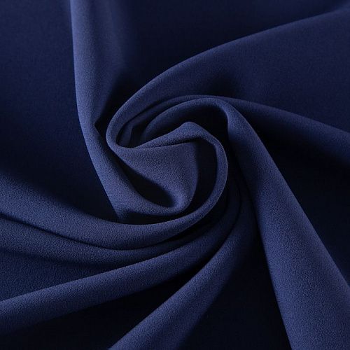 Креп вискозный 026-19790 темно-синий