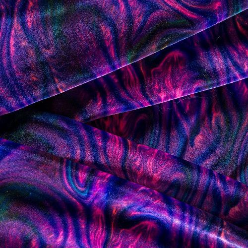 Бархат стрейч 002-04310 фиолетовый принтованный