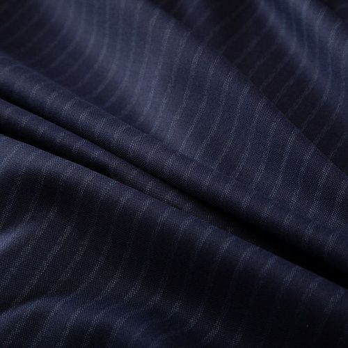 Ткань костюмная Eleventy 025-19323 темно-синий полоска