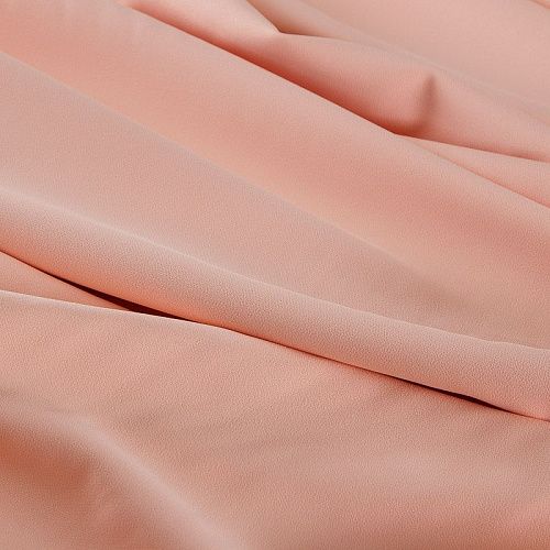 Креп стрейч Moschino дублированный 026-17125 разбеленный персик однотонный