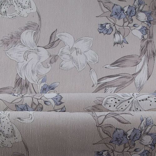 Ткань портьерная H-280 см 19-02-15867 белый песок принтованный