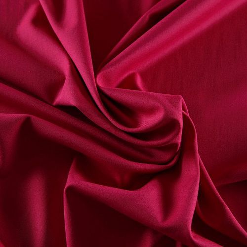 Ткань костюмная стрейч 025-15242 малиновый однотонный