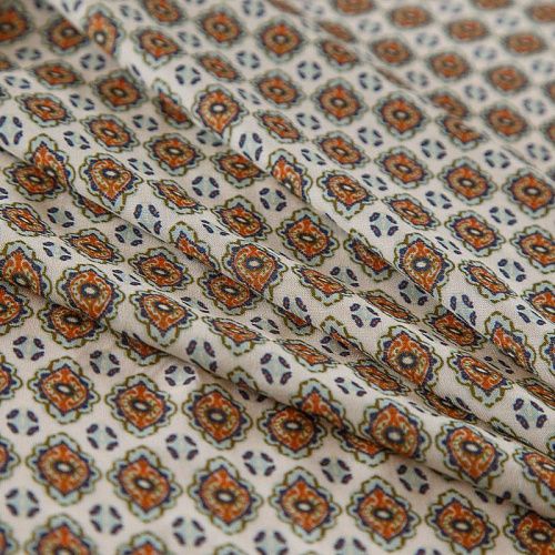 Штапель 069-16638 молочный принтованный