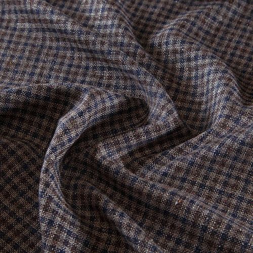 Ткань костюмная 025-17284 песочный клетка