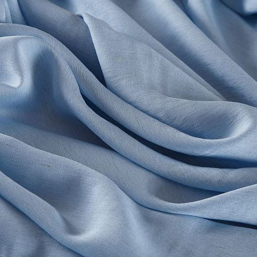 Лен-вискоза 035-17845 голубой однотонный