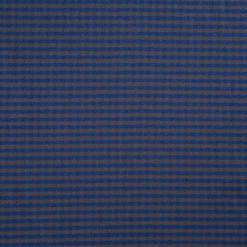 Ткань костюмно-плательная 025-12396 серо-синий клетка