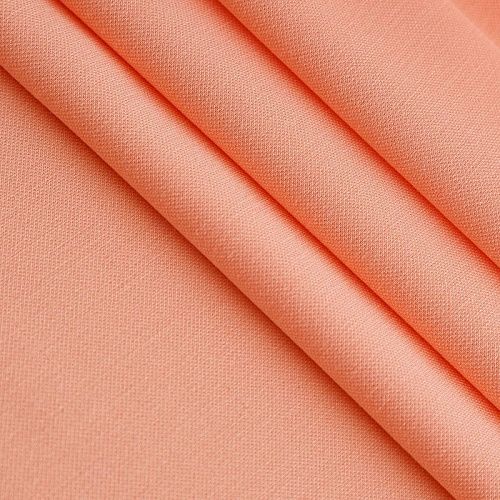 Креп стрейч 026-17205 лососевый однотонный