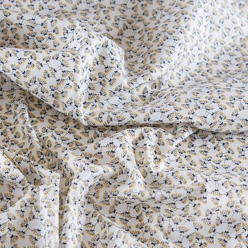 Хлопок плательно-рубашечный 049-12145 белый принтованный