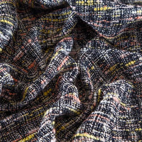 Твид 052-12530 черный мультиколор