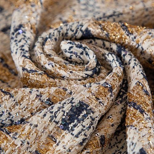 Твид Gucci 052-19608 черный/бежевый