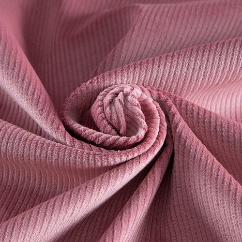 Вельвет стрейч 008-20772 розовый однотонный