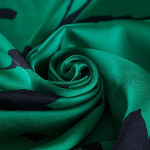 Шелк-штапель 069-16533 зеленый принтованный