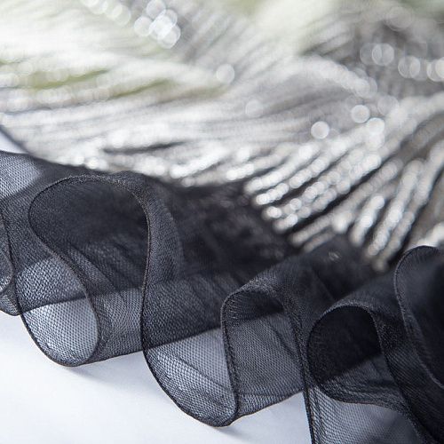 Сетка с бисером 050-19871 черный