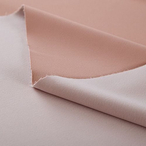 Креп стрейч Moschino дублированный 026-17122 пудровый однотонный