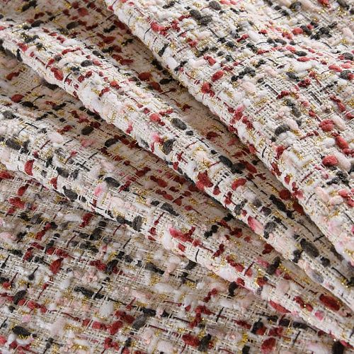 Твид шанель 052-12061 молочный мультиколор