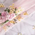 Вышивка на сетке 050-02933 пудрово-розовый