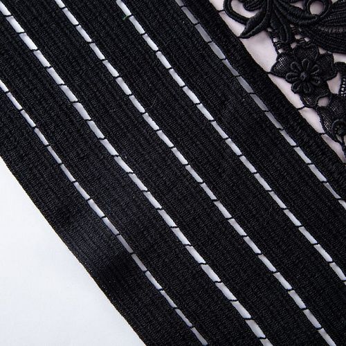 Гипюр-макраме Valentino 012-19796 черный