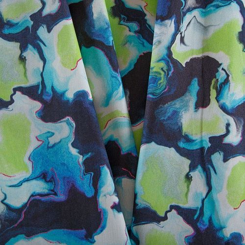 Поплин 063-16215 черный принтованный