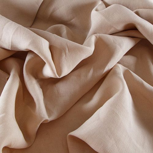 Лен натуральный 035-12242 экрю однотонный