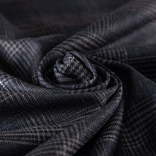 Ткань костюмная Armani 025-19799 серый клетка
