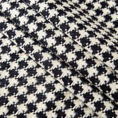 Твид шерстяной 052-20228 молочно-черный